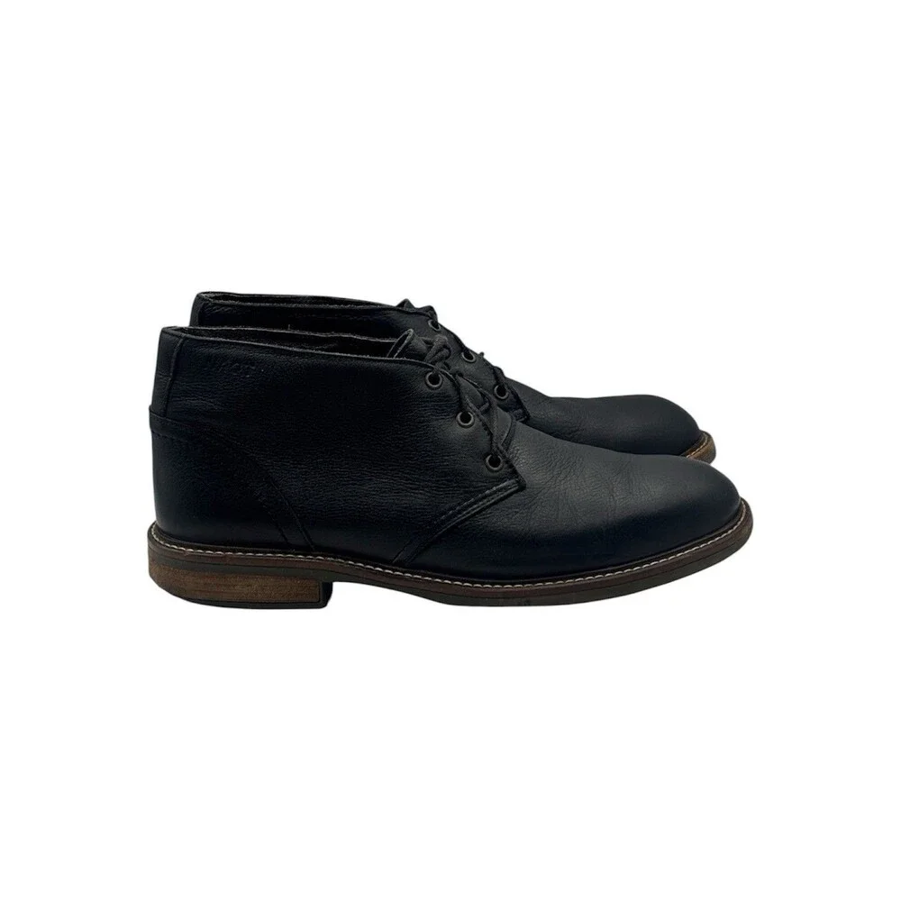 NAOT Pilot Chukka Boots Men’s Sz EU 44 10-10.5 Black Leather Lace Up Desert